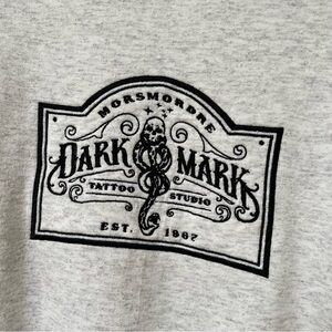 Harry Potter The Dark Mark Tattoo Shop Embroidered Crewneck Sweatshirt